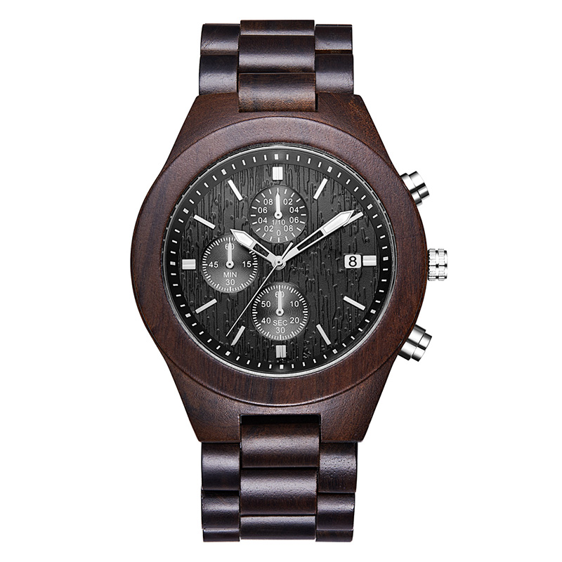 Personalisierte Customized Wooden Watch mit Foto oder Nachricht Double-Side-Gravur für personalisierte Geschenk